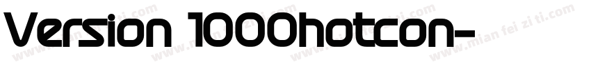 Version 1000hotcon字体转换